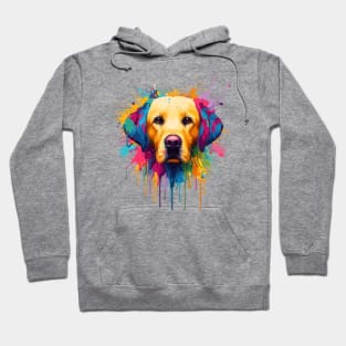 Golden Retriever Dog Multicolored Hoodie